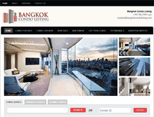 Tablet Screenshot of bangkokcondolisting.com